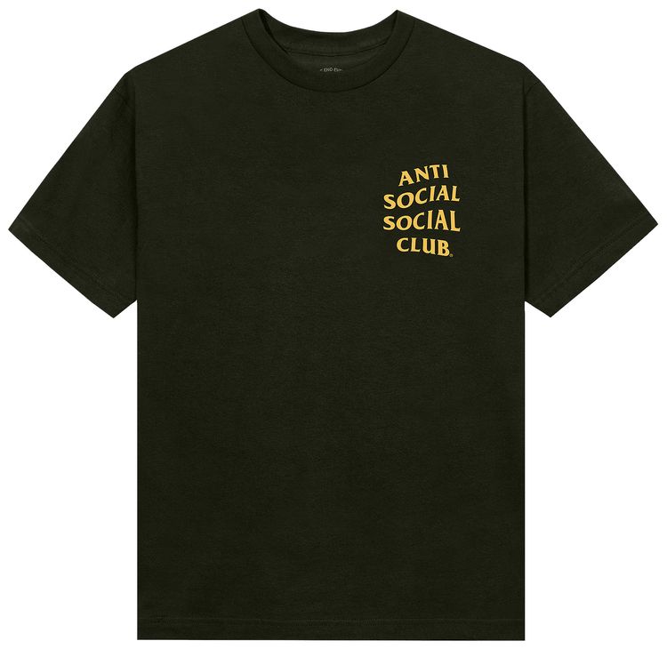 Anti Social Social Club Mind Games Tee Olive