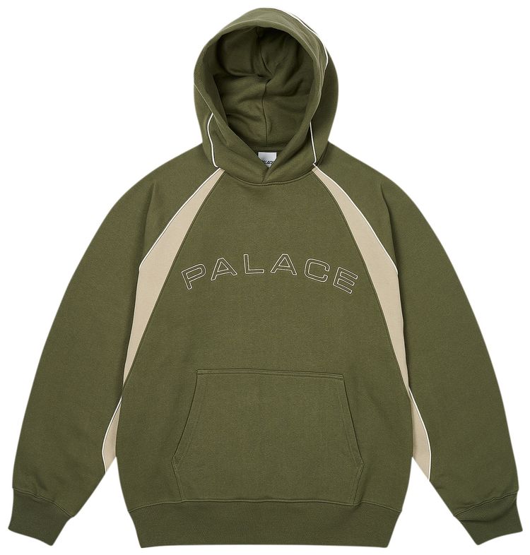 Palace Piped Panel Hood The Deep Green