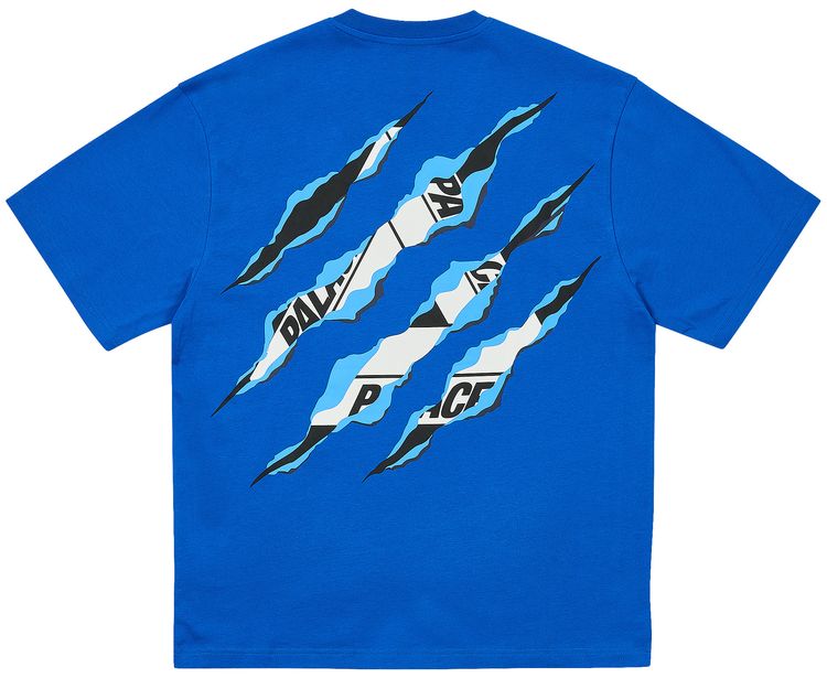 Palace Ripped Tri T Shirt Blue Berry