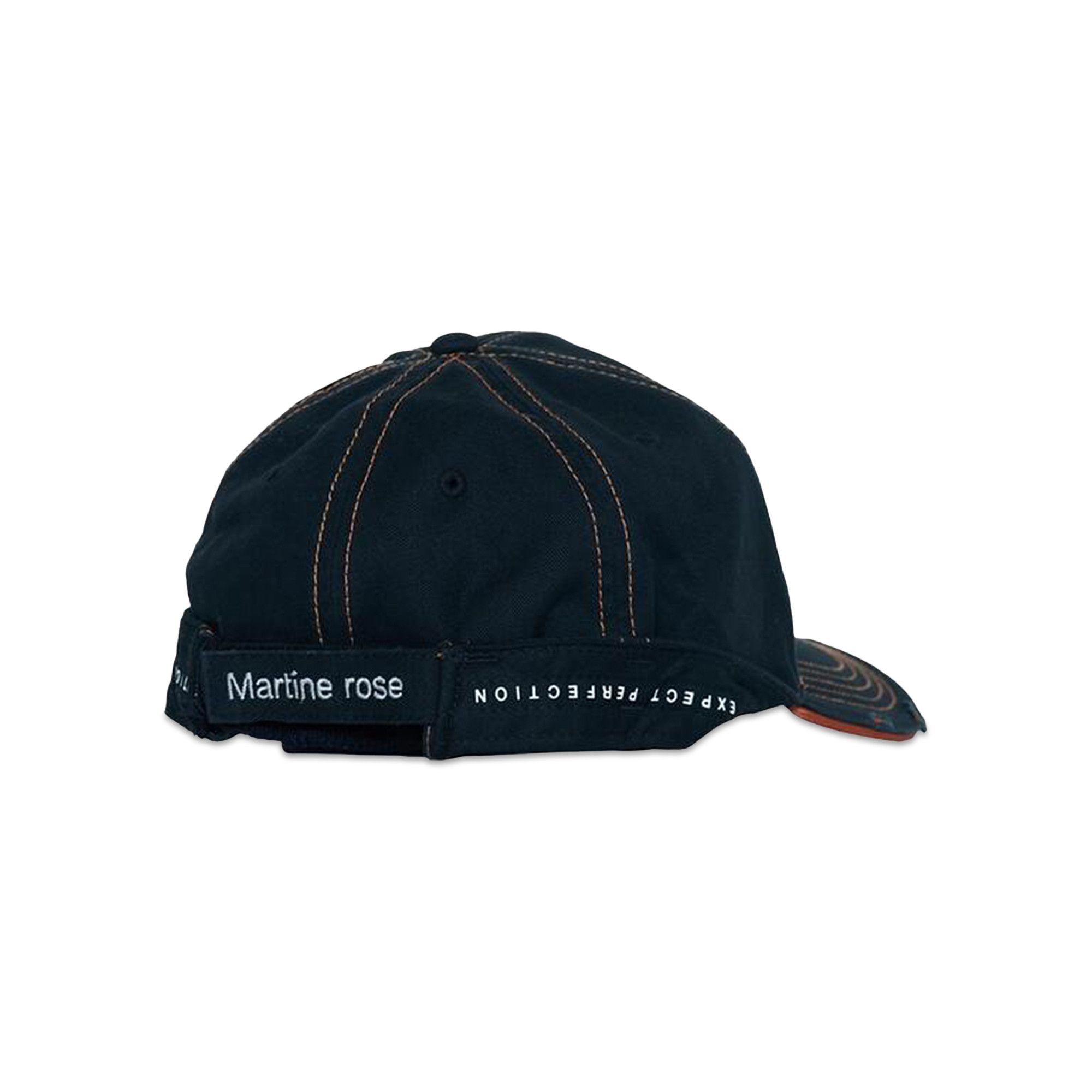 帽子 martine rose ROLL BACK CAP BLACK ORANGE ROLL BACK CAP in BLACK ORANGE | Martine Rose
