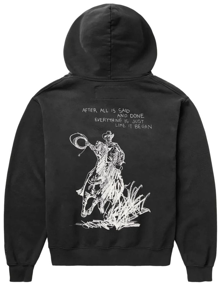 One Of These Days After All Is Said Hoodie Sun Faded Black