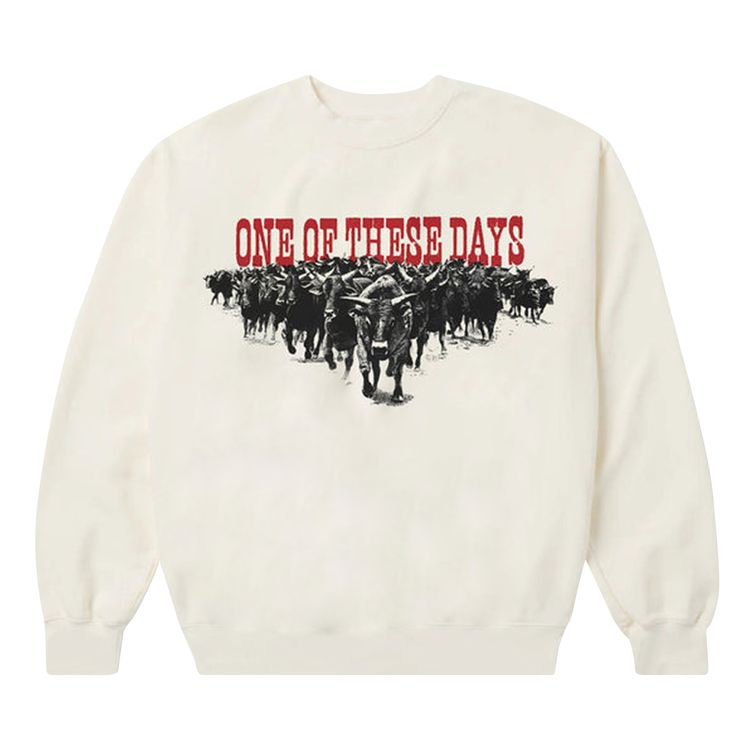One Of These Days Stampede Crewneck Bone