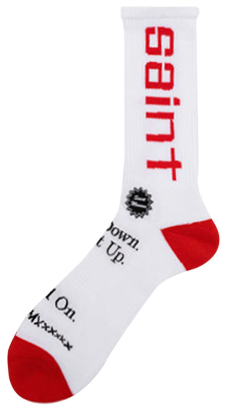 SAINT Mxxxxxx Sit Down Socks White