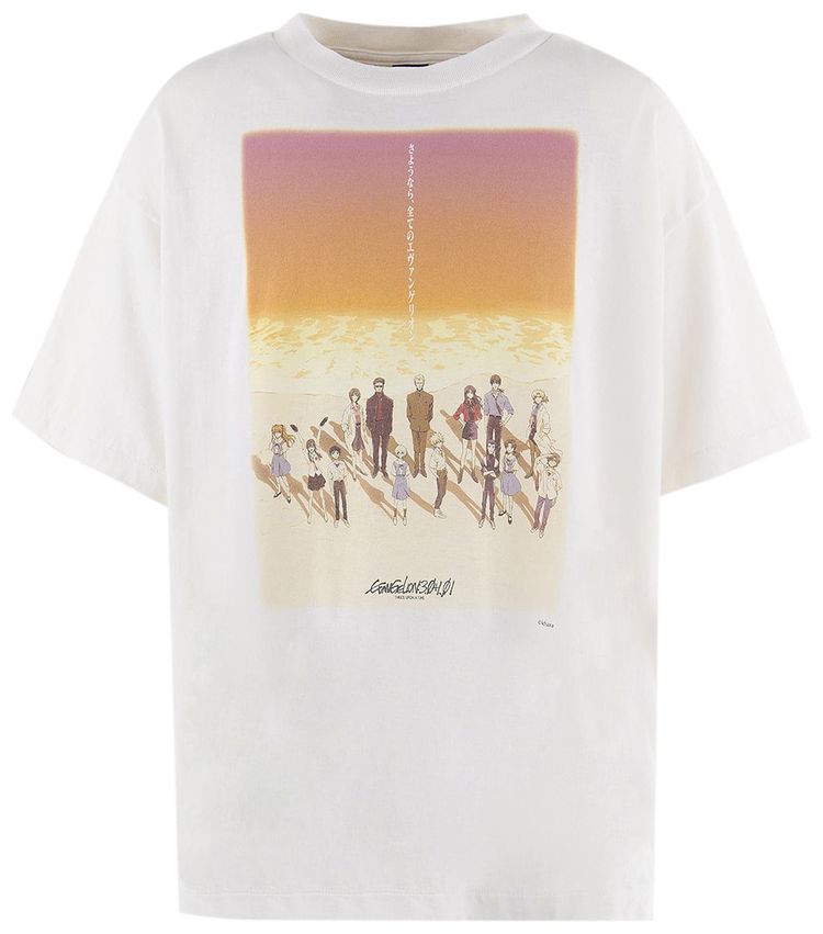 SAINT Mxxxxxx x Evangelion x GEEKS RULE Tee OrangeWhite