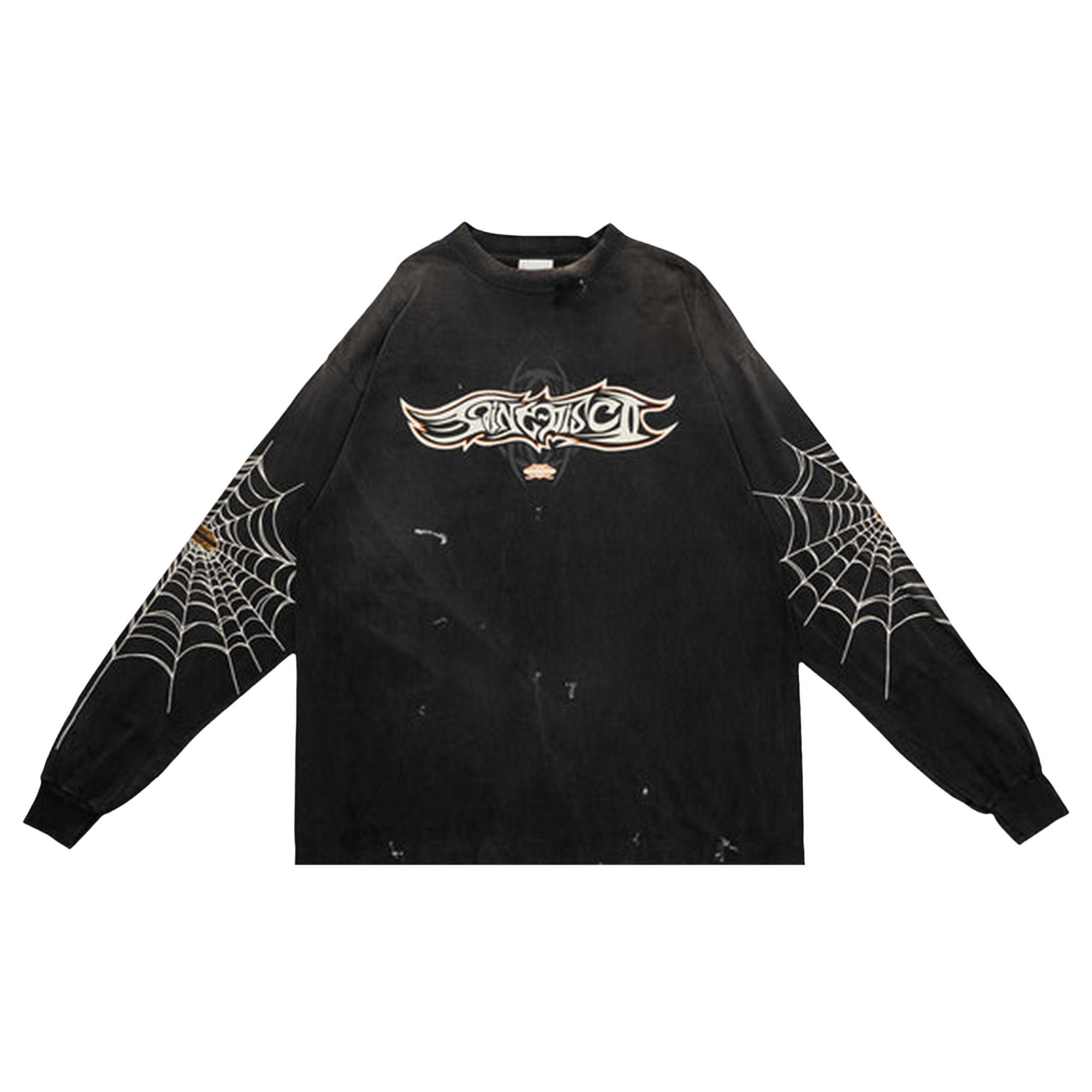 Saint Mxxxxxx♡ INSANITYSM-HR8-0000-C41 Buy SAINT Mxxxxxx Insanity Long-Sleeve Tee 'Black' - SM HR8