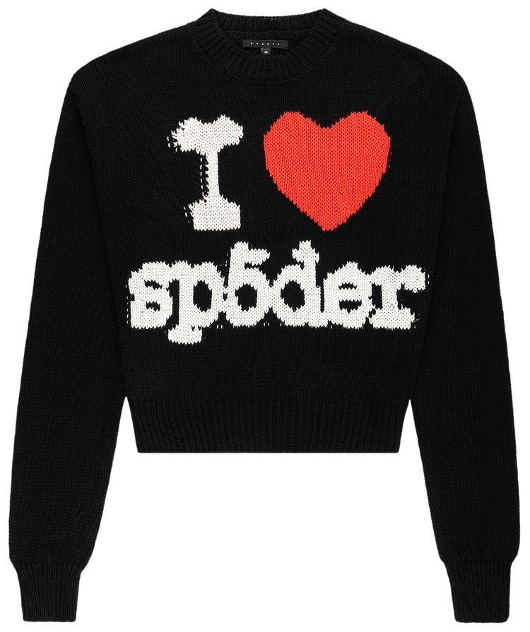 Sp5der Souvenir Sweater Black