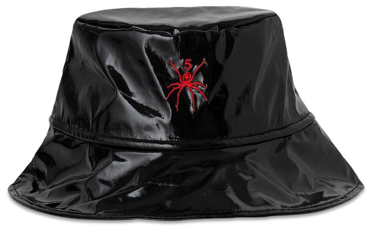 Sp5der Simple Bucket Hat Black