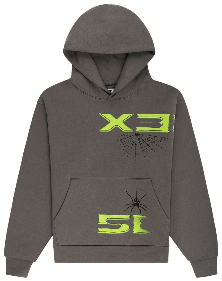 Sp5der 5ex Hoodie Wait Grey