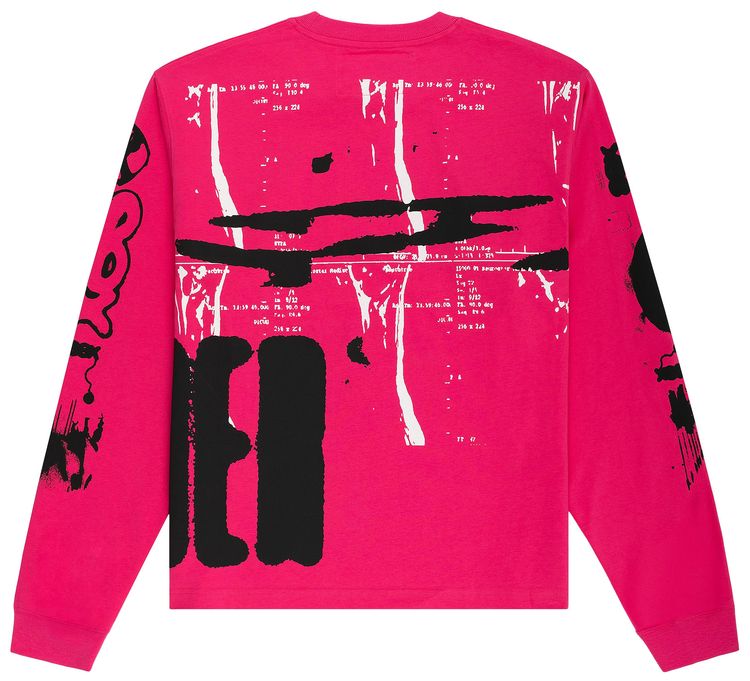 Sp5der X Ray Long Sleeve Tee Pink