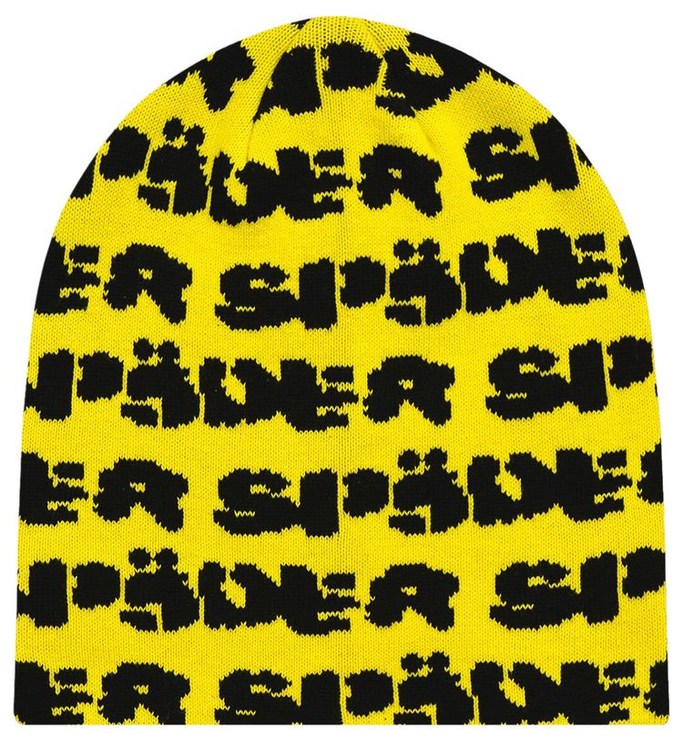Sp5der Fuzzy Logo Skully Yellow