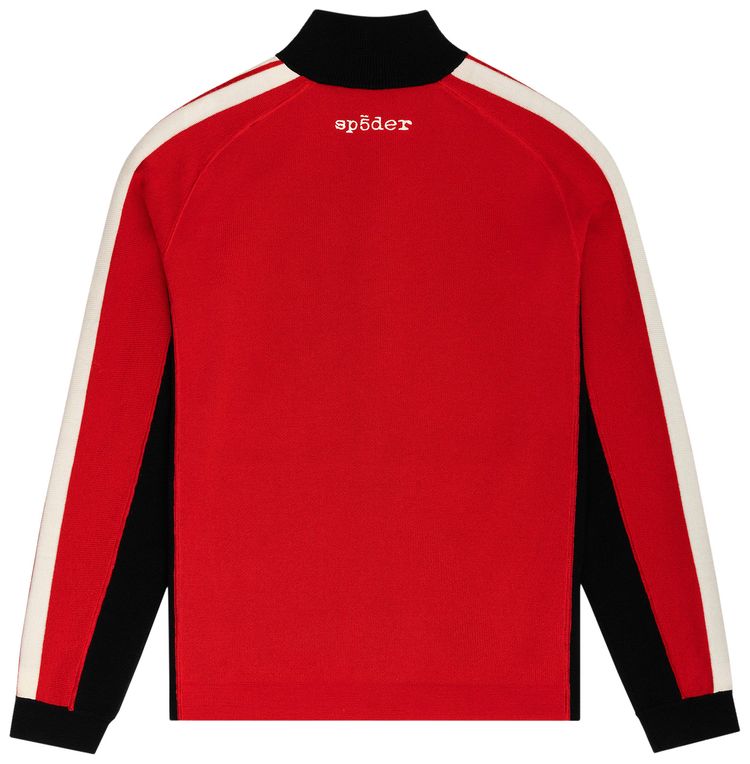Sp5der Knit 5 Track Jacket Red