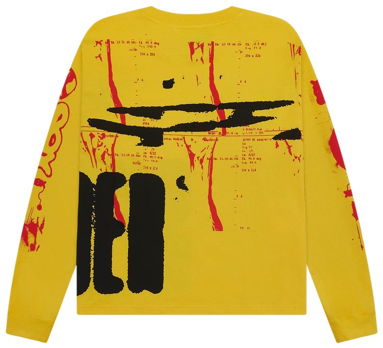 Sp5der X Ray Long Sleeve Tee Yellow