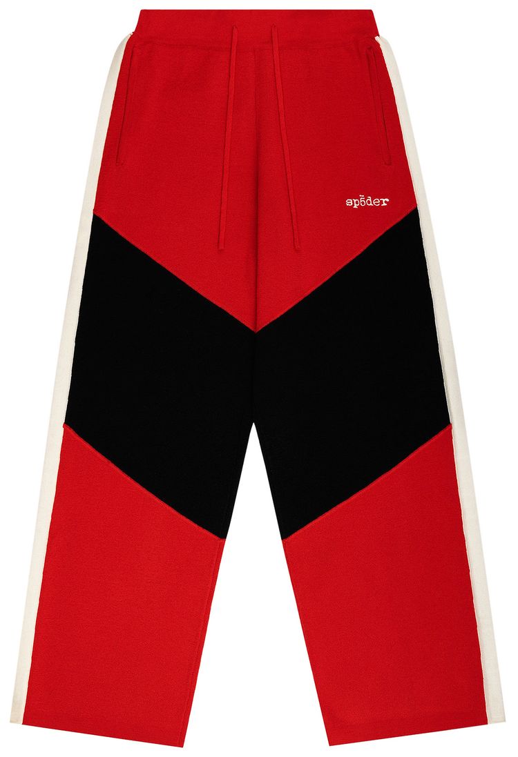 Sp5der Knit 5 Track Pant Red