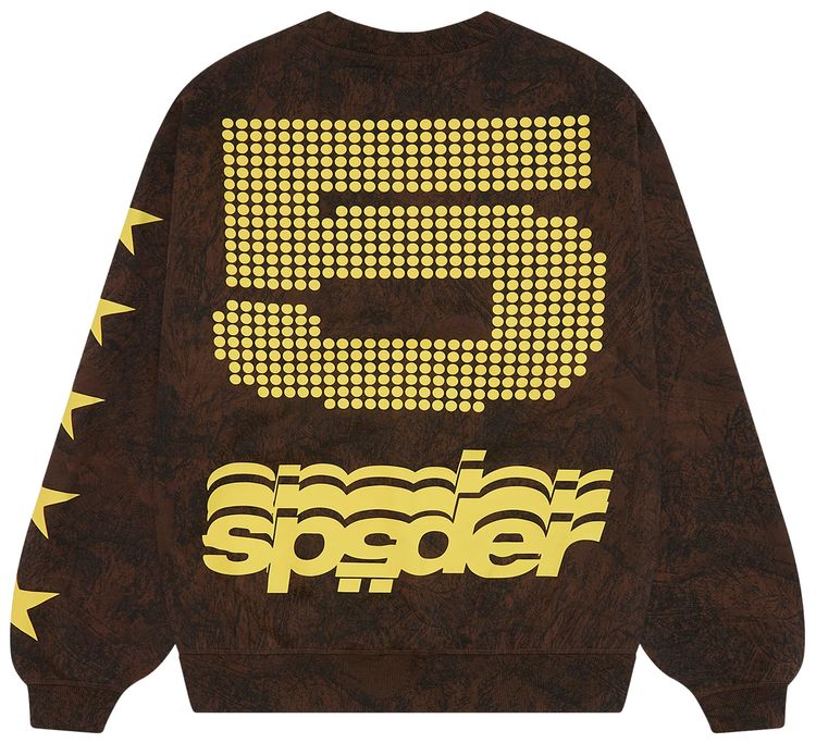 Sp5der 5 Crewneck Sweatshirt Brown