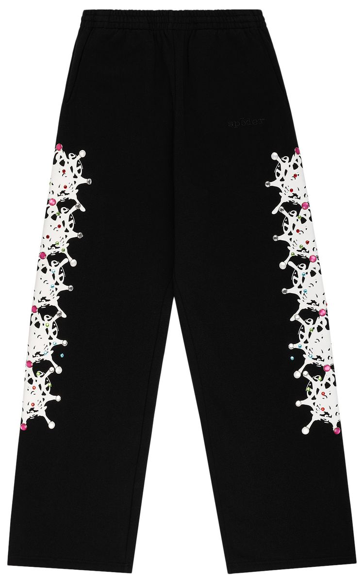 Sp5der Stone Sweatpant Black