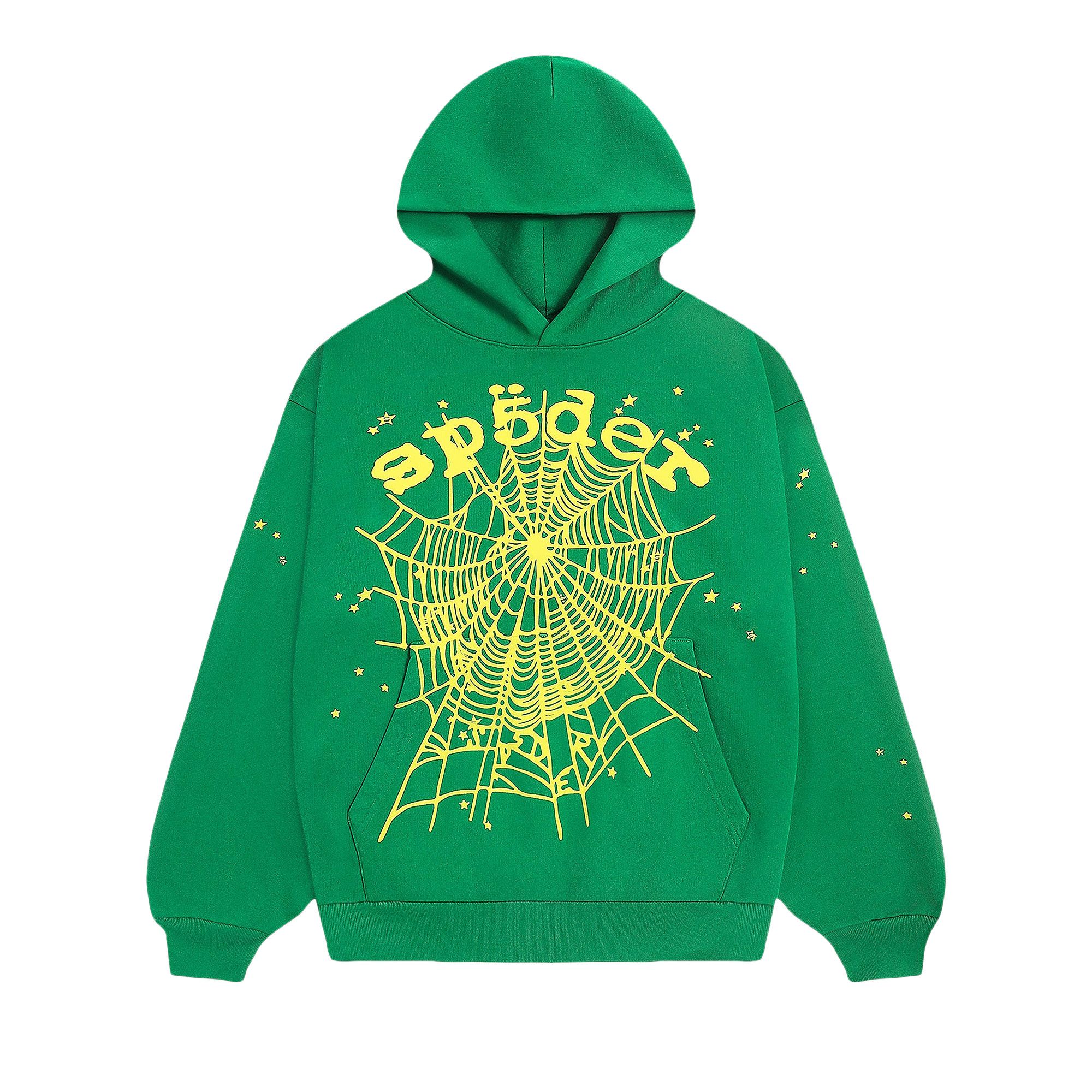 Buy Sp5der Star Og Web V2 Hoodie 'Slime Green' - 02406