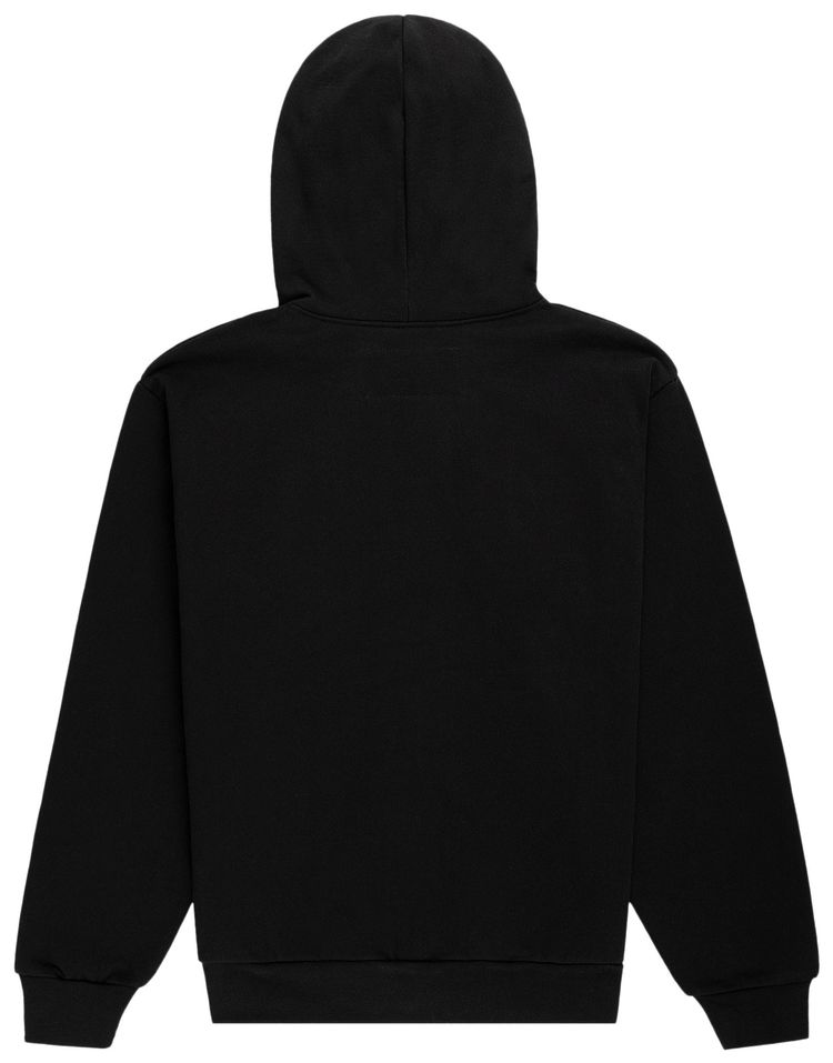 Sp5der Og Web Studded Zip Hoodie Black