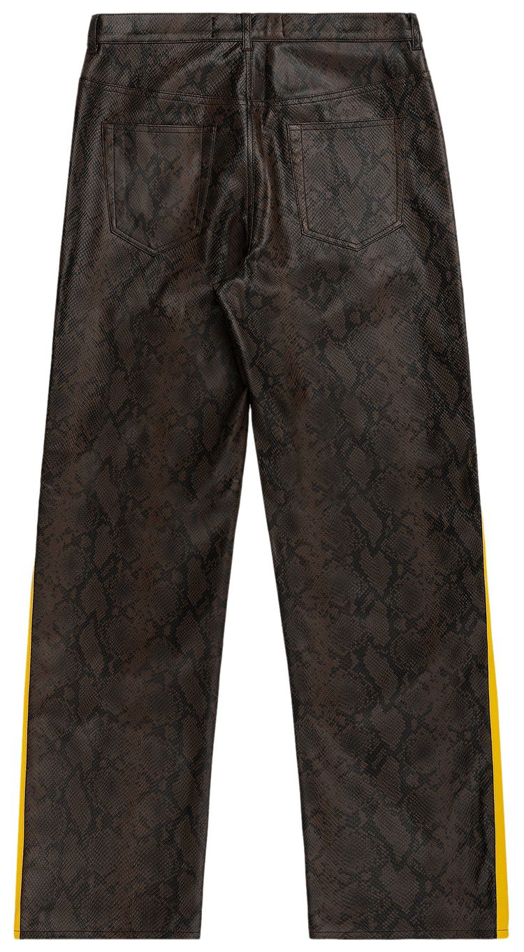 Sp5der Snake Leather Pant Brown