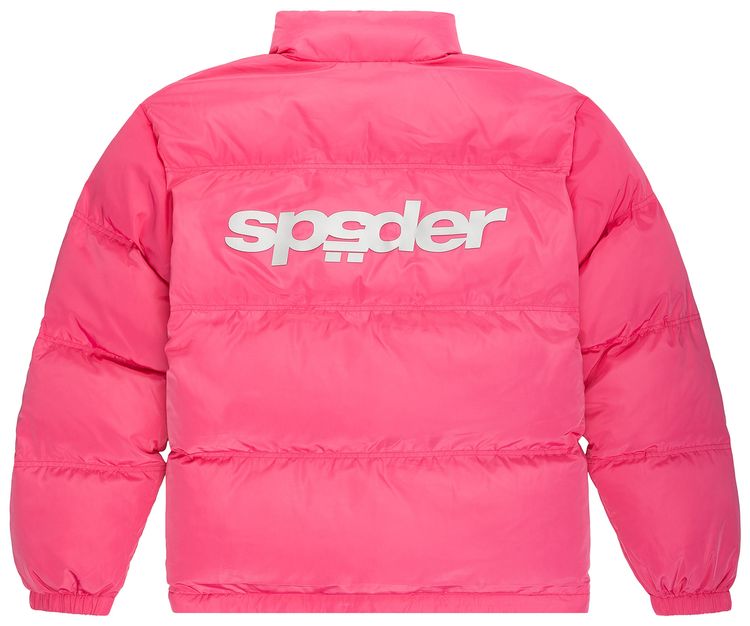 Sp5der 5star Puffer Jacket Pink