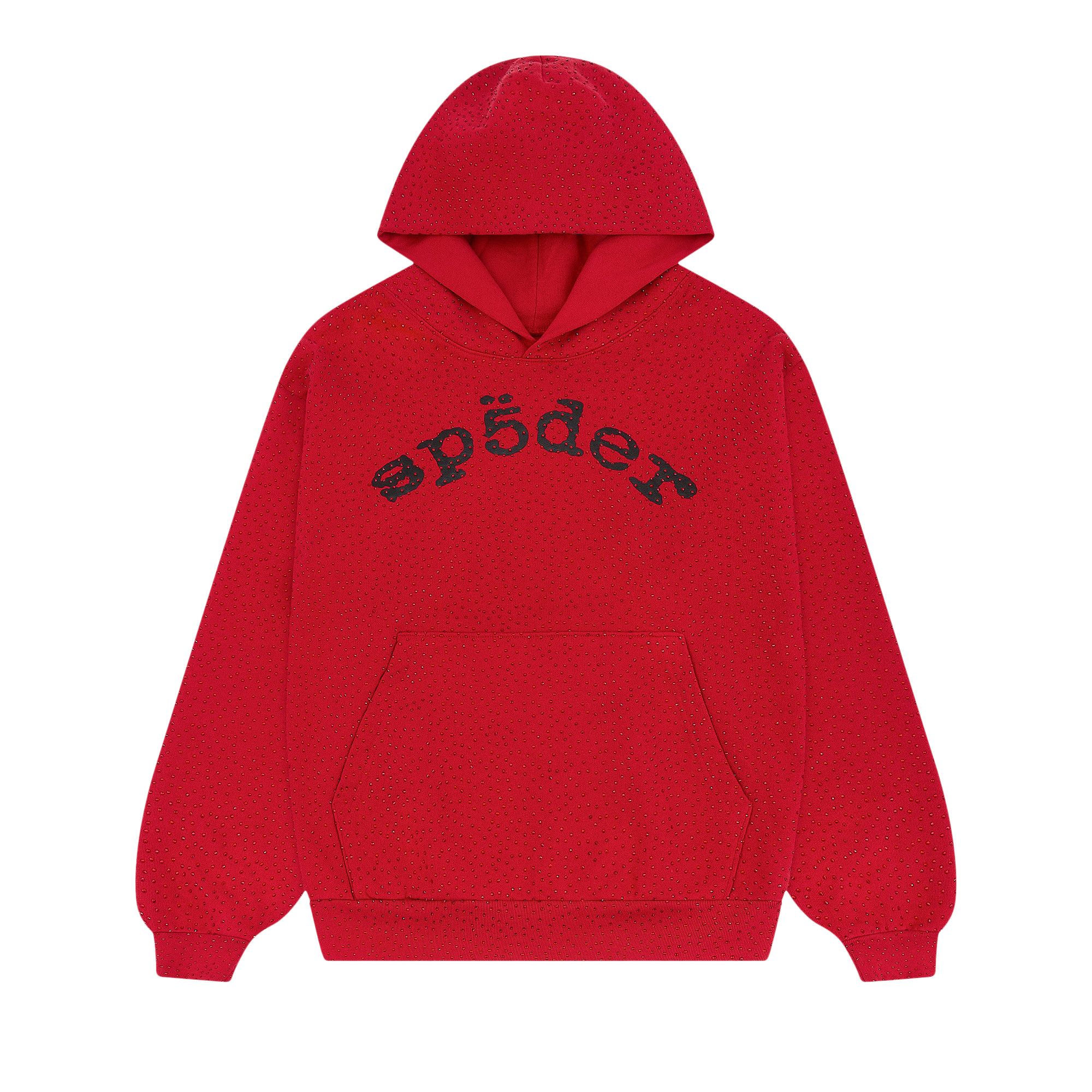 Buy Sp5der Vvs Hoodie 'Red' - 02406 1SS2504SVHR RED | GOAT