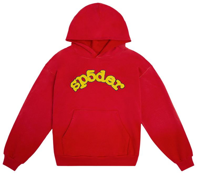 Sp5der Og Logo Hoodie Red