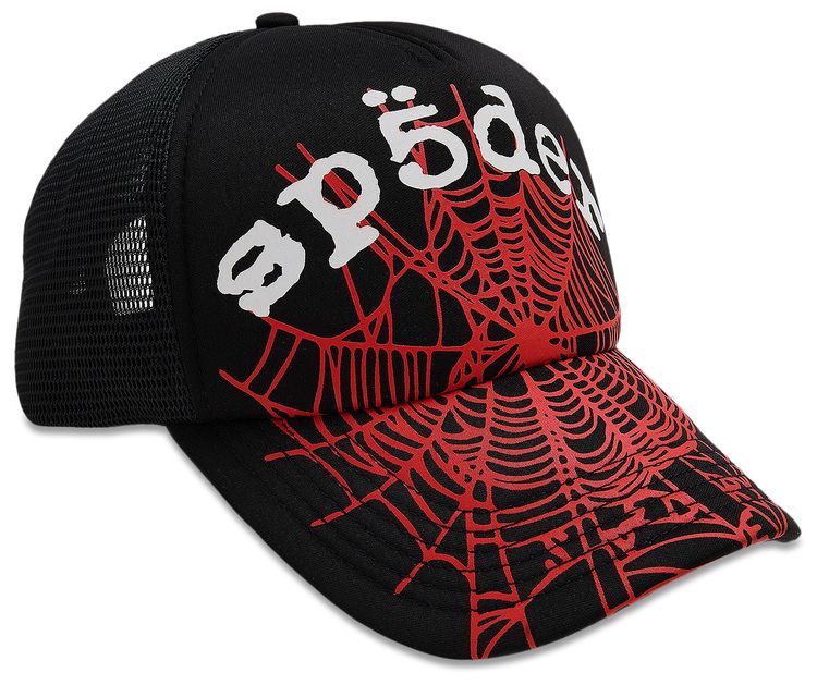 Sp5der Og Web V2 Trucker Black