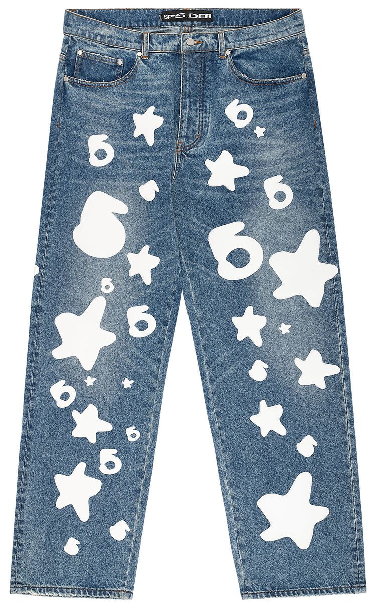 Sp5der Beluga Wash Denim Light Indigo Wash