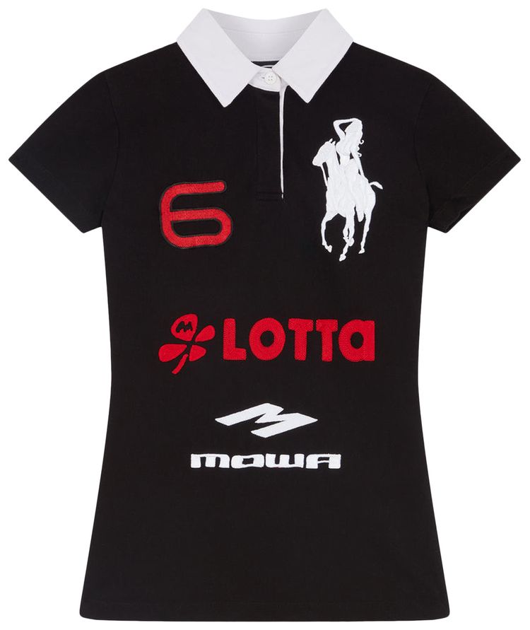 Mowalola ATL Polo Black