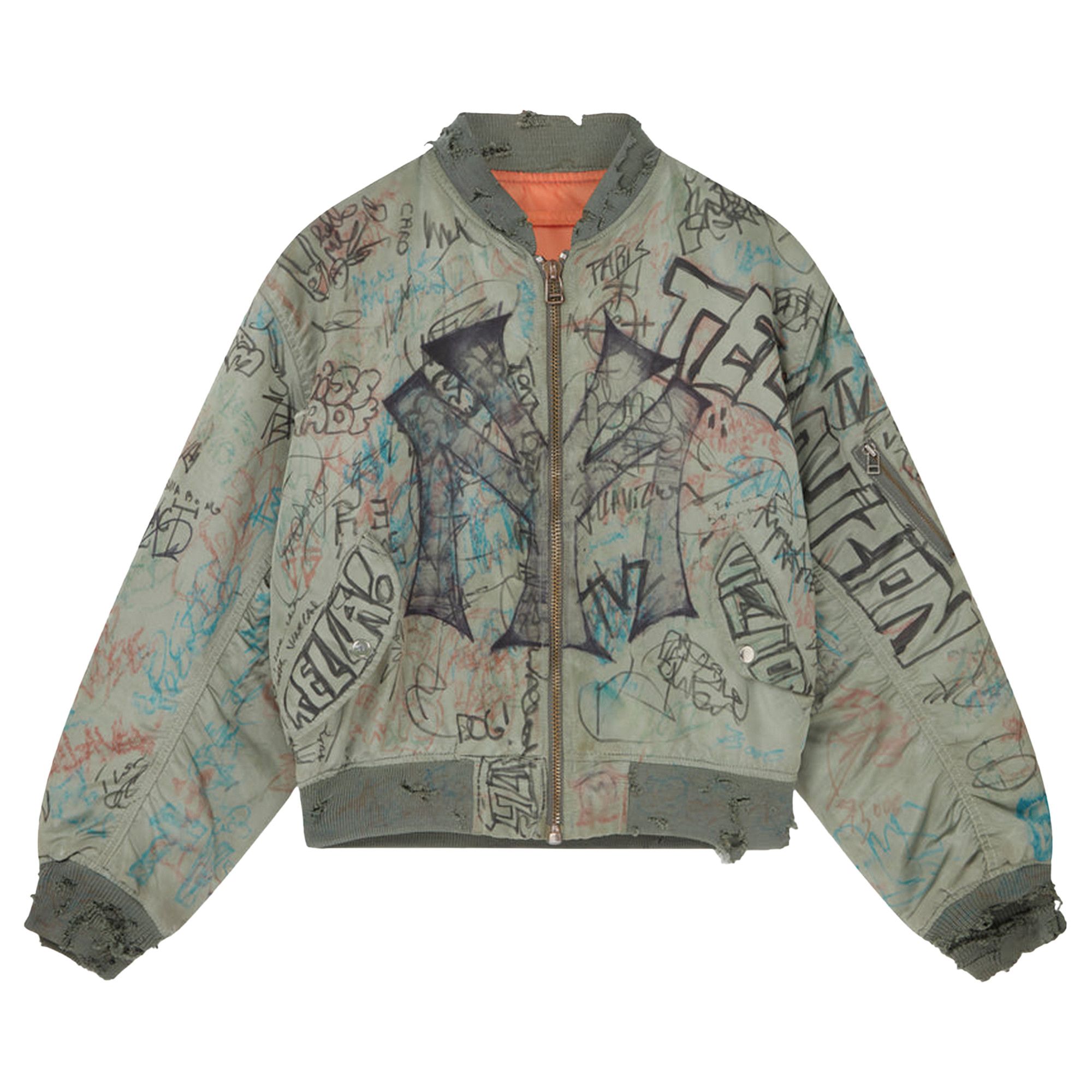 ジャケット・アウター mowalola graffiti bomber jacket Mowalola Graffiti Bomber – Penelope NYC