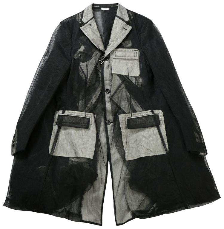 Comme des Garcons Homme Plus Layered Multi Pocket Jacket Black