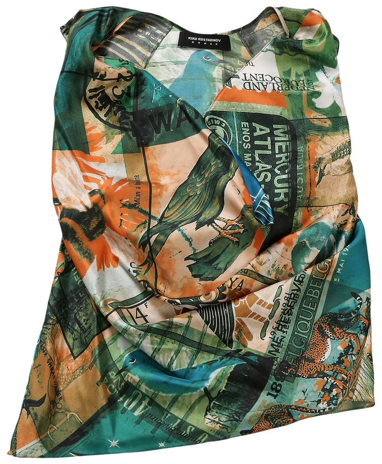 Kiko Kostadinov Markarian Sleeveless Blouse Markarian Print