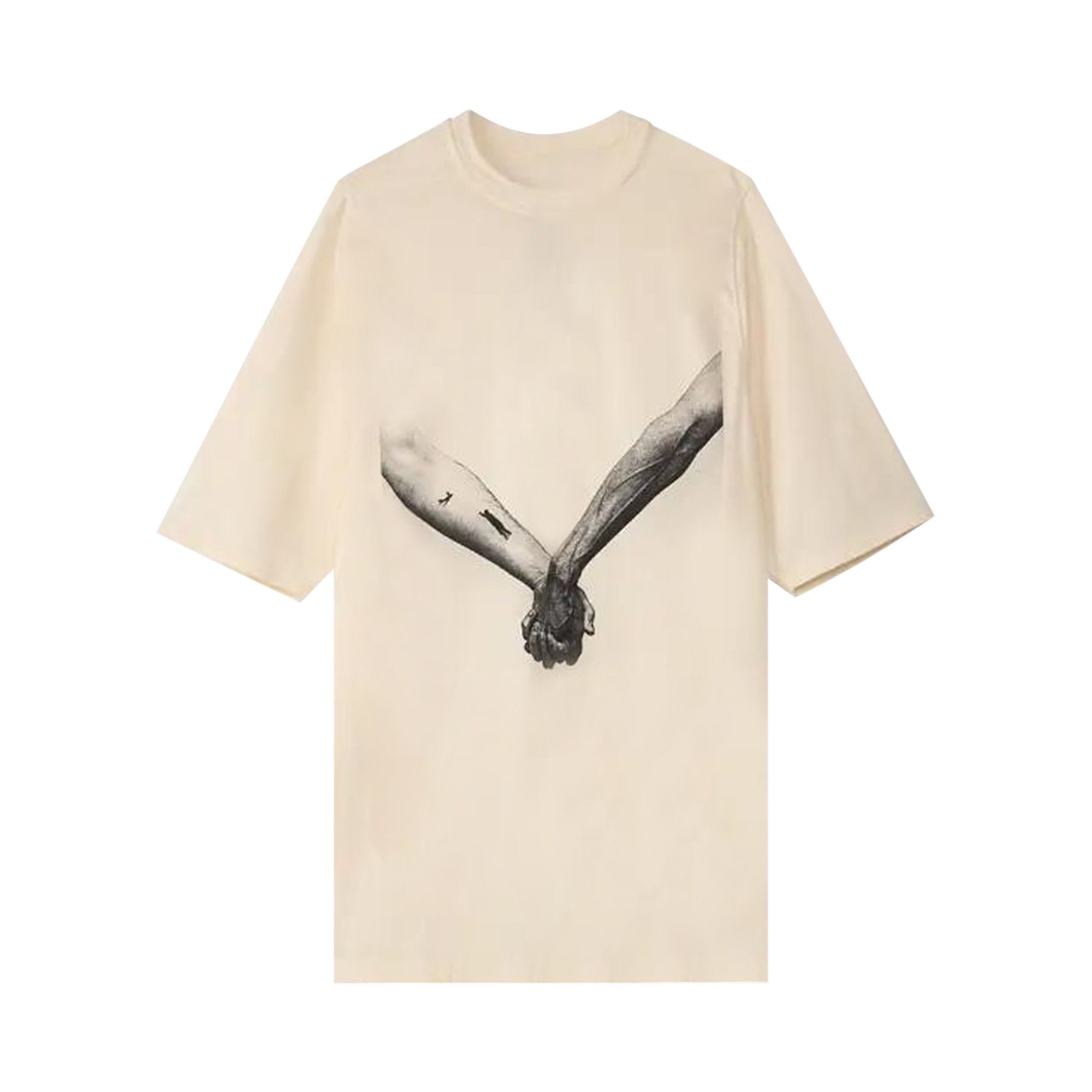 Buy Rick Owens Jumbo Short-Sleeve T-Shirt 'Natural/Black