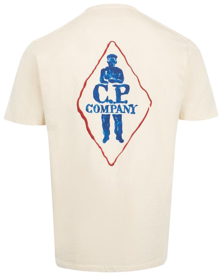 CP Company Logo T Shirt Pistachio Shell
