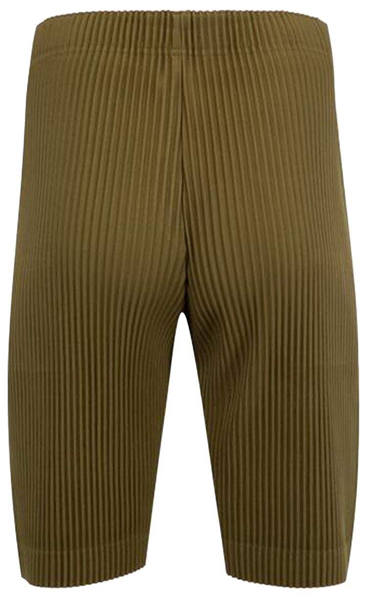 Issey Miyake Color Pleats Shorts Olive Khaki
