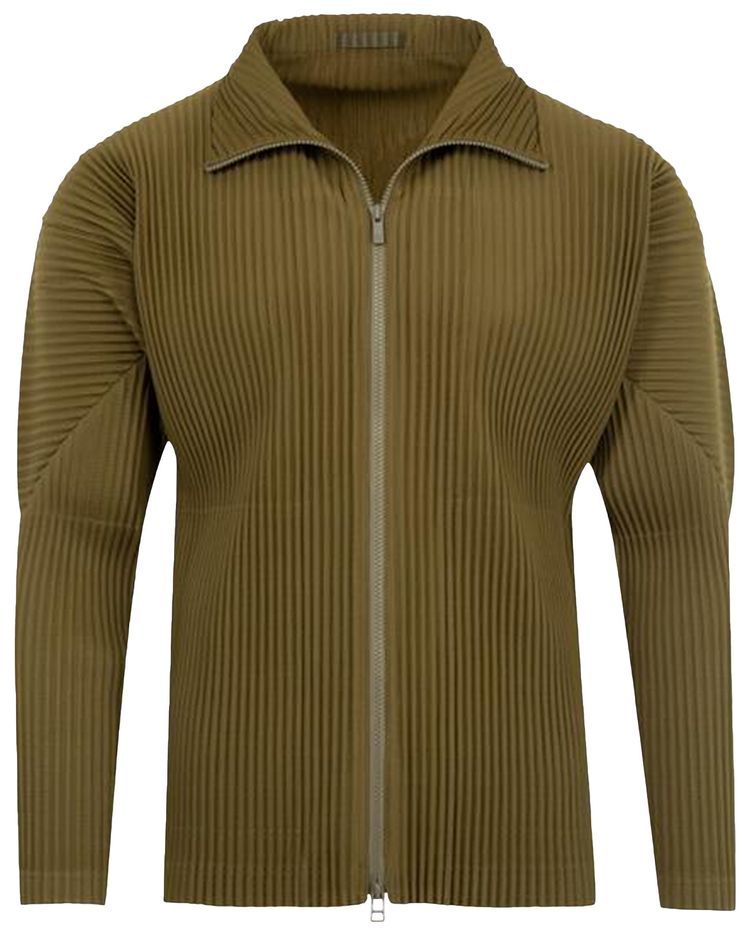 Issey Miyake Color Pleats Jacket Olive Khaki