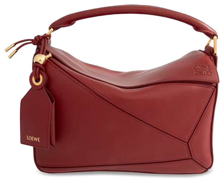 Loewe Small Featherlight Puzzle Bag Burnt Red