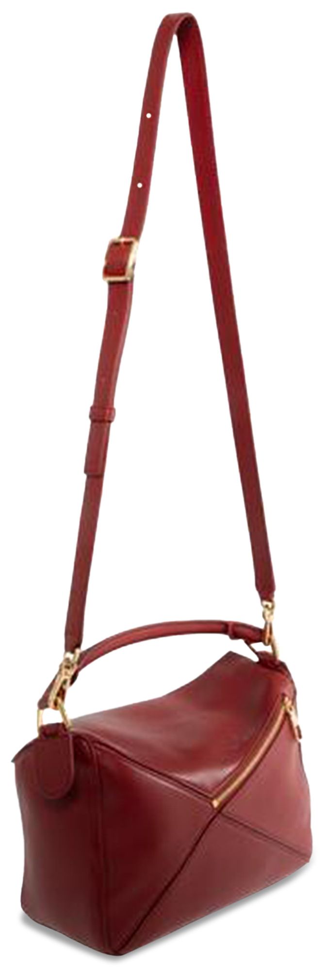 Loewe Small Featherlight Puzzle Bag Burnt Red