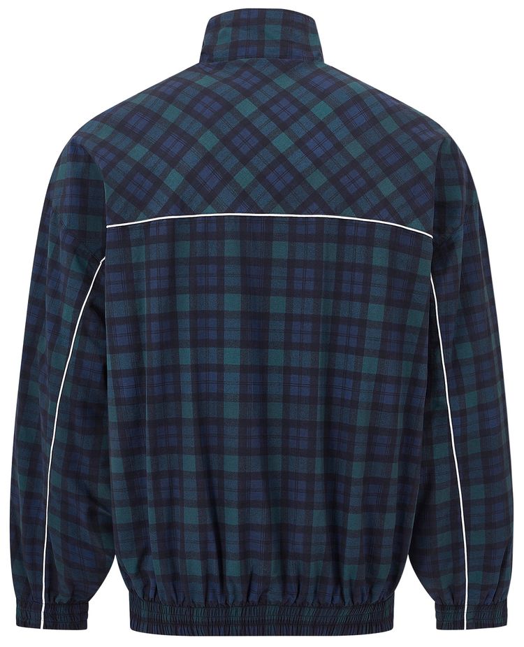 Martine Rose Oversized Track Jacket Black Tartan