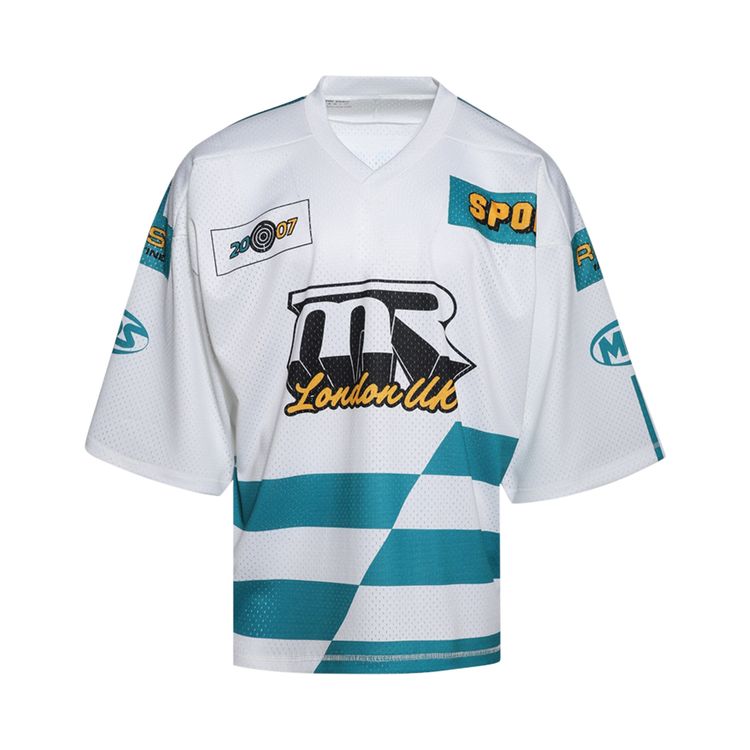 Martine Rose Oversized Football Top White