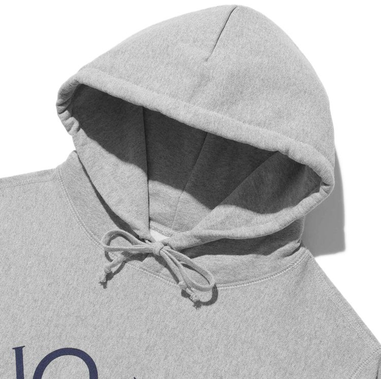 Noah Wing Foot Core Logo Hoodie Heather Grey