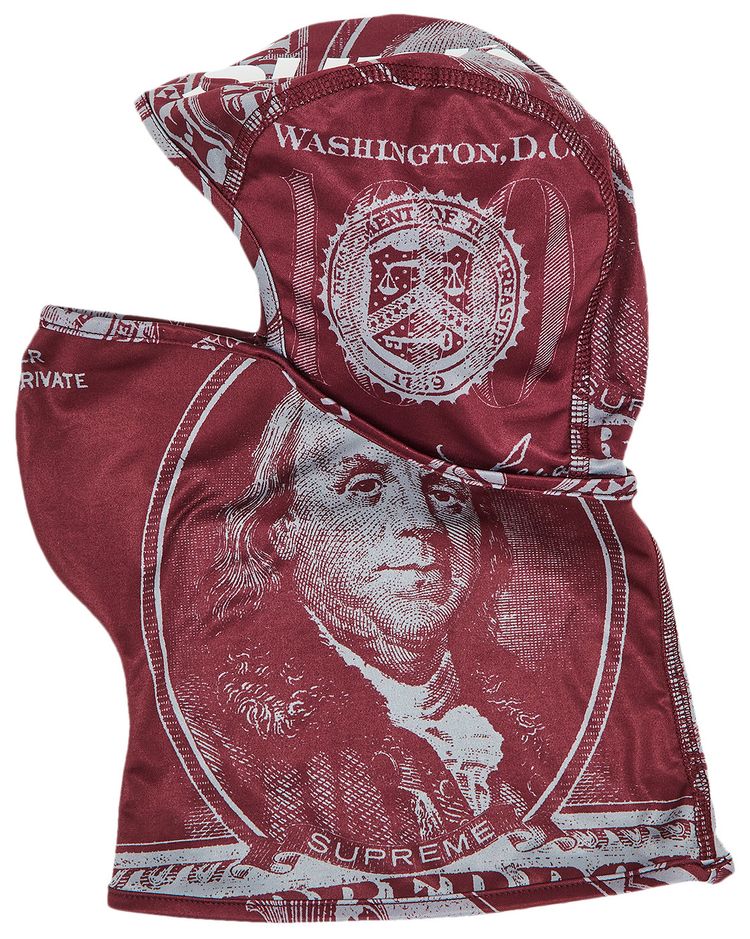 Supreme Lightweight Balaclava Burgundy Money
