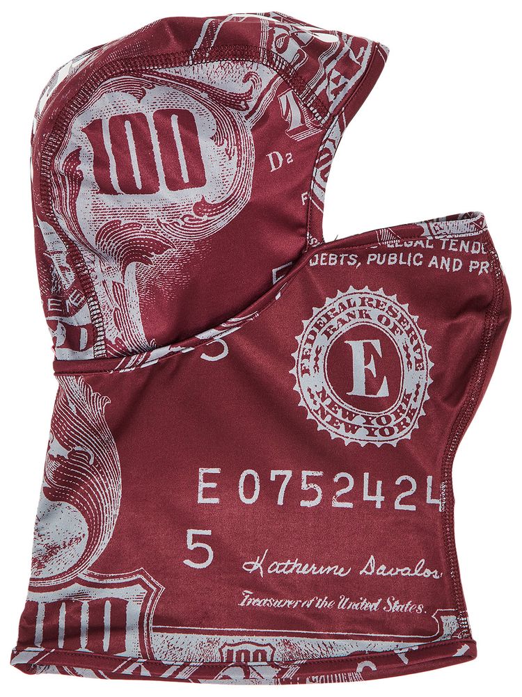 Supreme Lightweight Balaclava Burgundy Money