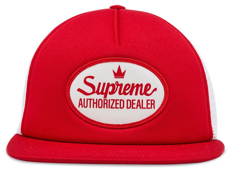 Supreme Authorized Mesh Back 5 Panel Red