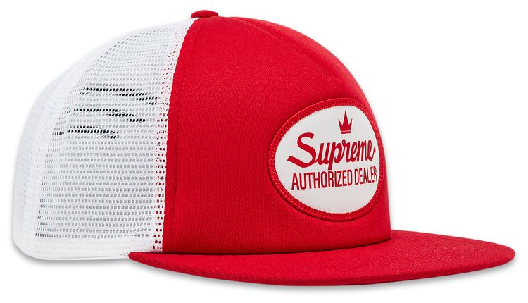 Supreme Authorized Mesh Back 5 Panel Red