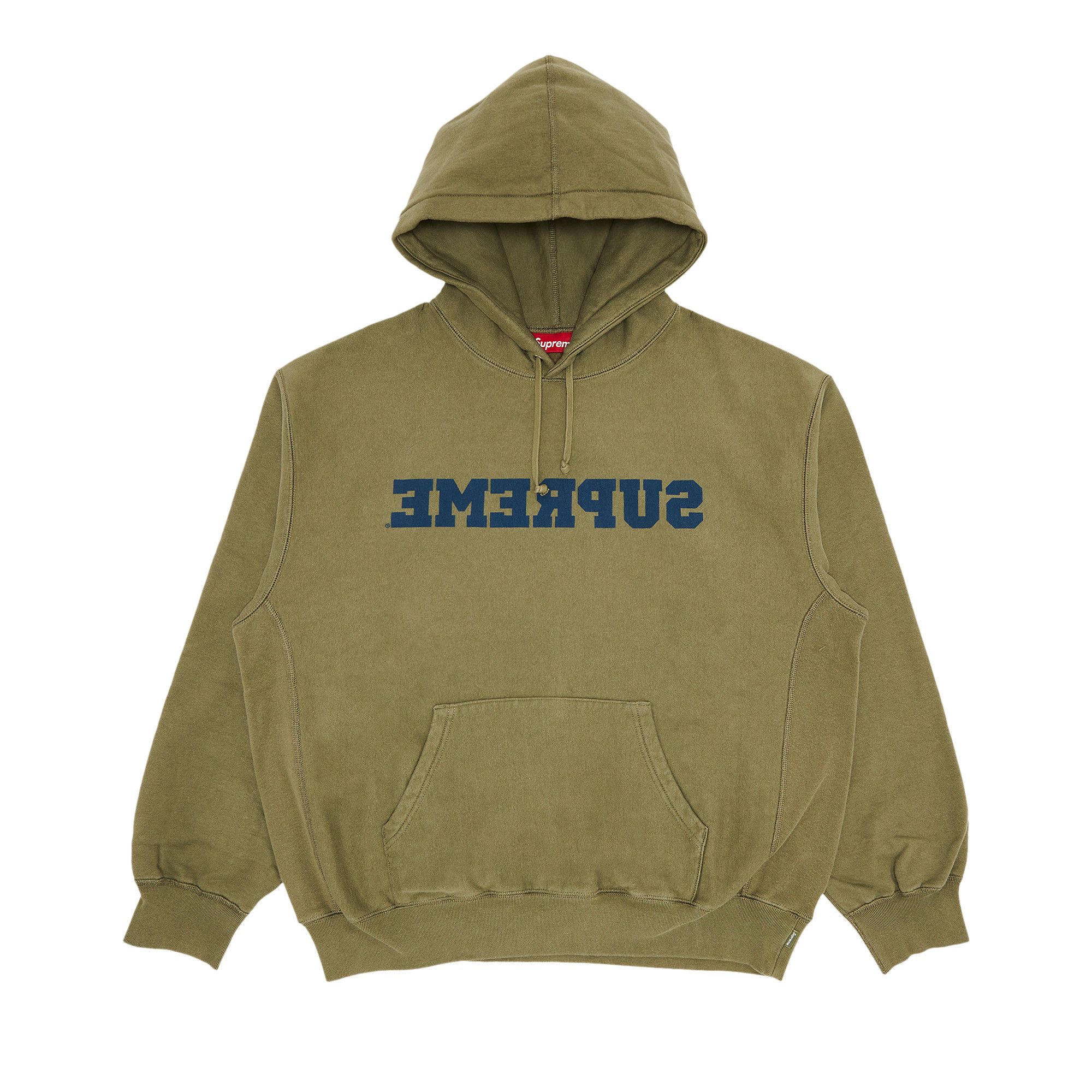 【Supreme】Reverse Hooded Sweatshirt★Light Olive★25SS★ Buy Supreme Reverse Hooded Sweatshirt 'Light Olive