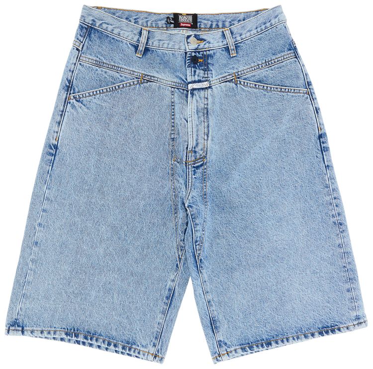 Supreme x Martithe  Francois Girbaud X Seam Baggy Denim Short Washed Indigo