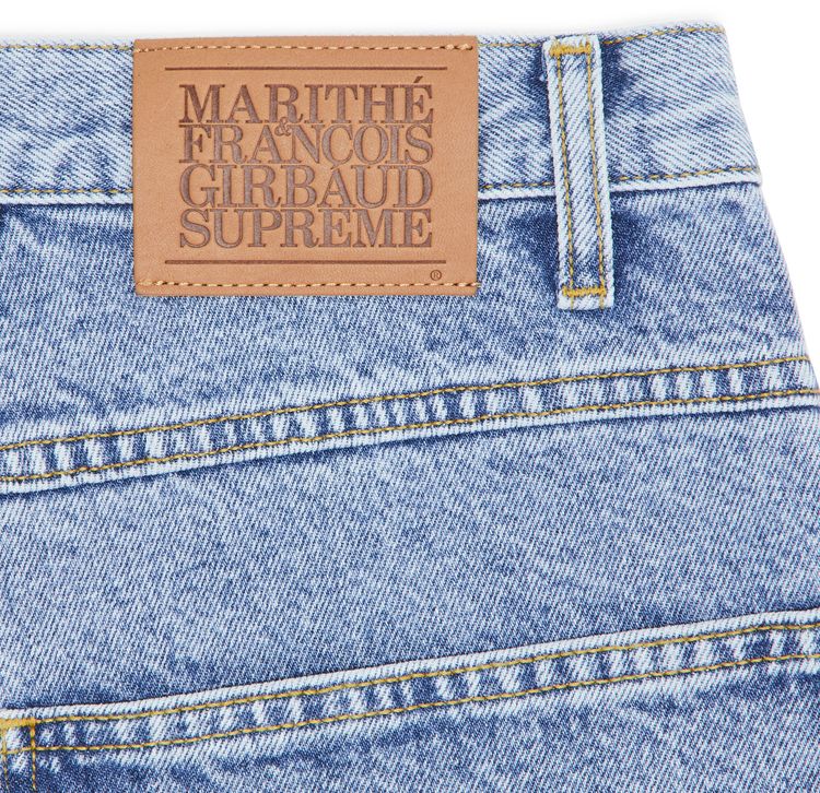 Supreme x Martithe  Francois Girbaud X Seam Baggy Denim Short Washed Indigo