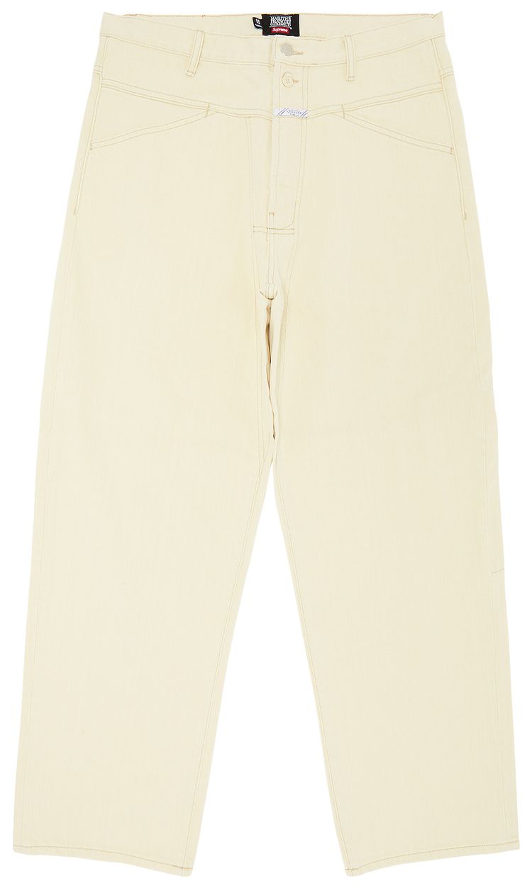 Supreme x Martithe  Francois Girbaud X Seam Baggy Jean Pale Yellow