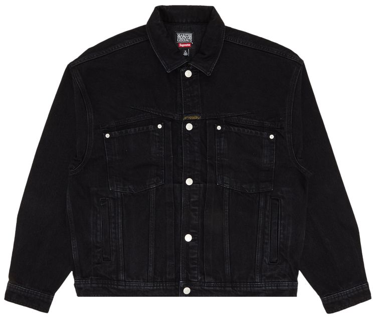 Supreme x Martithe  Francois Girbaud X Seam Denim Trucker Jacket Black