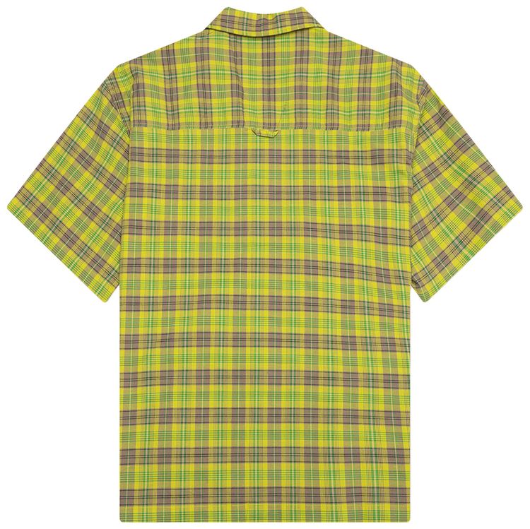 Awake NY Printed Camp Collar Shirt Green